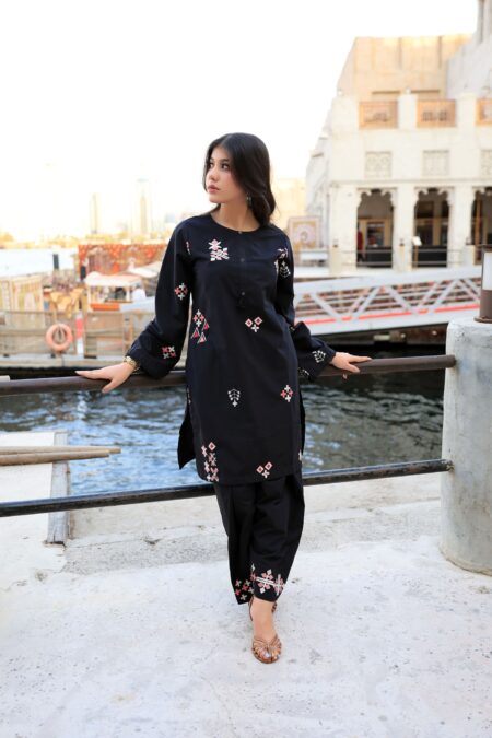 2 PIECE-PRINTED LAWN SUIT #8